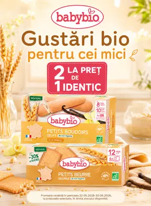 Promotie 2 la pret de 1 la Babybio
