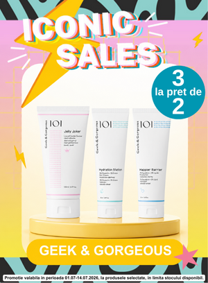 Promotie 3 la pret de 2 la Geek & Gorgeous - Iconic Sales
