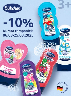 Promotie cu 10% la Bubchen