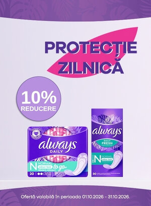 Promotie cu 10% reducere la Always