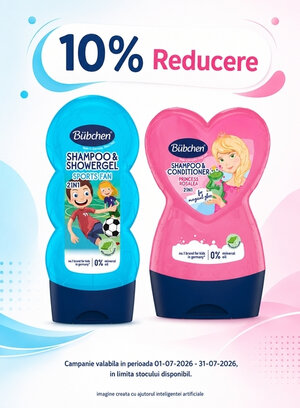Promotie cu 10% reducere la Bubchen