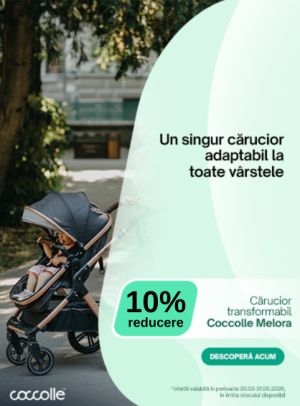 Promotie cu 10% reducere la COCCOLLE Carucior Melora