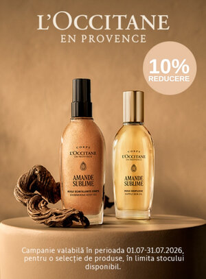 Promotie cu 10% reducere la Loccitane