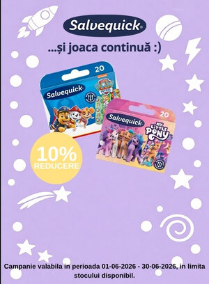 Promotie cu 10% reducere la Salvequick
