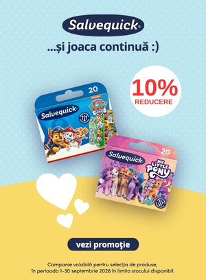 Promotie cu 10% reducere la Salvequick