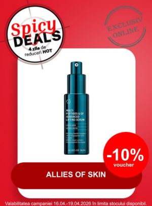 Promotie cu 10% voucher aplicat in cos la Allies Of Skin - Spicy Deals