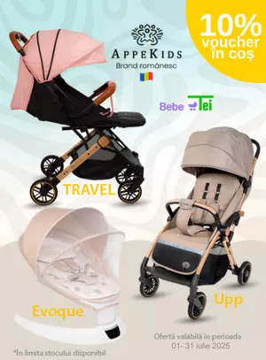 Promotie cu 10% voucher aplicat in cos la Appekids