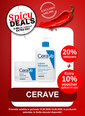 Promotie cu 10% voucher aplicat in cos la Cerave - Spicy Deals