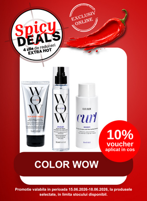 Promotie cu 10% voucher aplicat in cos la Color Wow - Spicy Deals