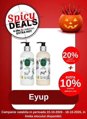 Promotie cu 10% voucher aplicat in cos la Eyup Sabri Tuncer-Spicy Deals
