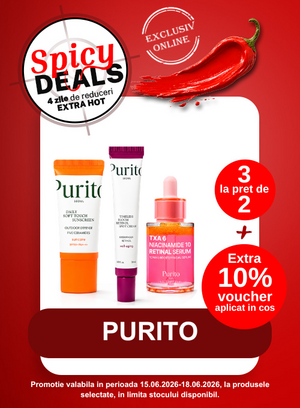 Promotie cu 10% voucher aplicat in cos la Purito - Spicy Deals