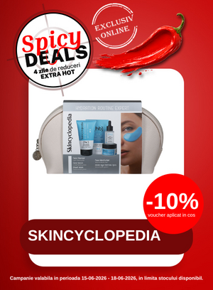Promotie cu 10% voucher aplicat in cos la Skincyclopedia Spicy Deals