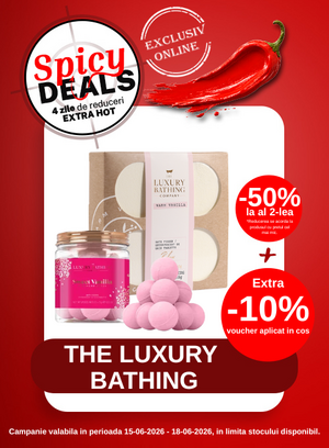 Promotie cu Extra 10% voucher aplicat in cos la The Luxury Bathing Company Spicy Deals
