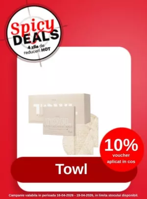 Promotie cu 10% voucher aplicat in cos la Towl - Spicy Deals