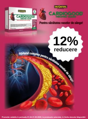 Promotie cu 12% reducere la Cardiogood Thrombo Guard