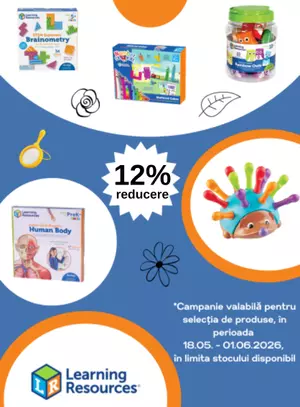 Promotie cu 12% reducere la Learning Resources - Ziua Copilului