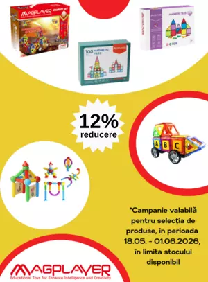 Promotie cu 12% reducere la Magplayer - Ziua Copilului