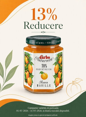 Promotie cu 13% reducere la Darbo