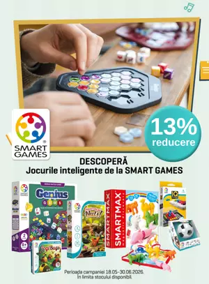 Promotie cu 13% reducere la Smart Games - Ziua Copilului