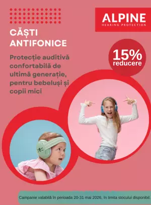 Promotie cu 15% reducere la Alpine