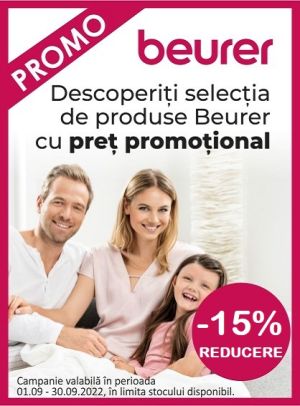 Promotie cu 15% reducere la Beurer