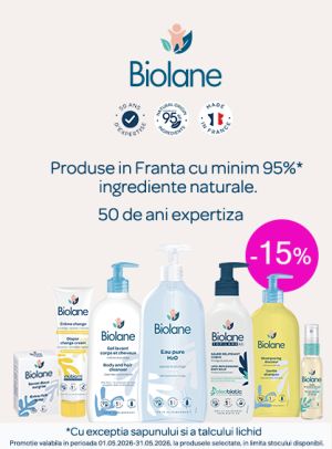 Promotie cu 15% reducere la Biolane