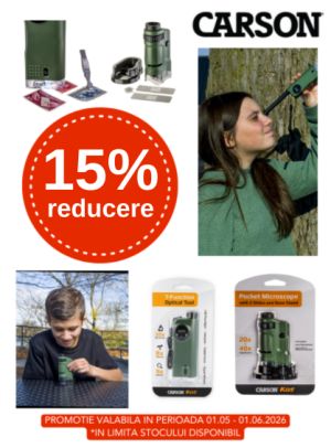 Promotie cu 15% reducere la Carson