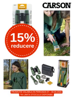 Promotie cu 15% reducere la Carson