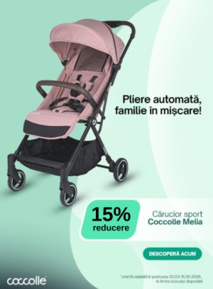 Promotie cu 15% reducere la COCCOLLE Carucior Melia