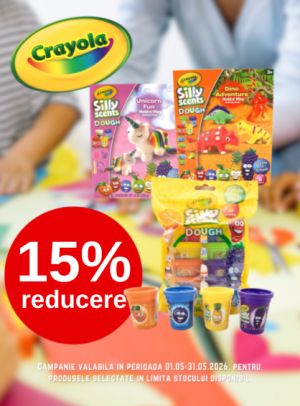Promotie cu 15% reducere la Crayola