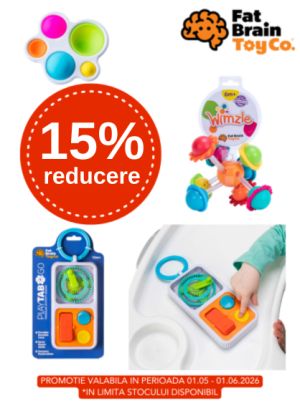Promotie cu 15% reducere la Fat Brain