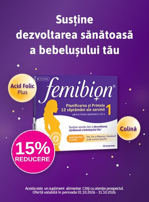 Promotie cu 15% reducere la Femibion