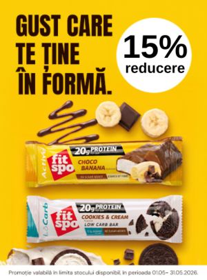 Promotie cu 15% reducere la Fitspo
