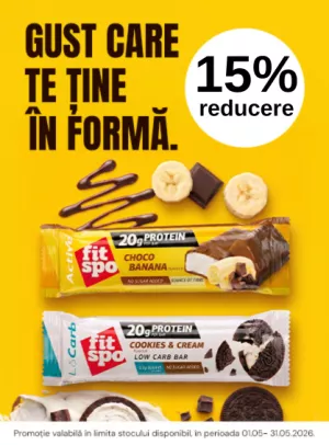 Promotie cu 15% reducere la Fitspo