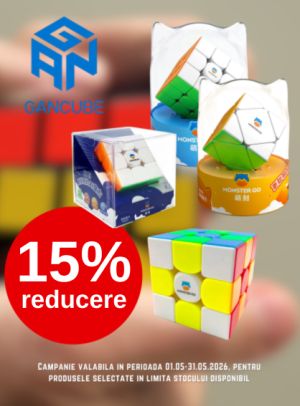 Promotie cu 15% reducere la Gancube
