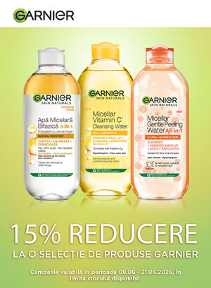 Promotie cu 15% reducere la Garnier Skinactive Face
