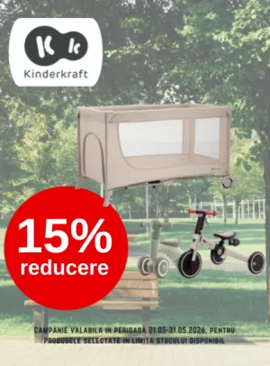Promotie cu 15% reducere la Kinderkraft