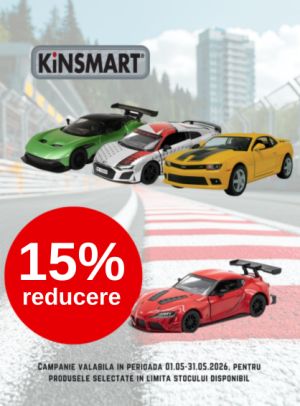 Promotie cu 15% reducere la Kinsmart