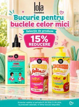 Promotie cu 15% reducere la Lola Cosmetics