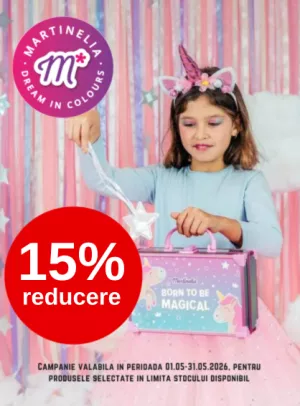 Promotie cu 15% reducere la Martinelia