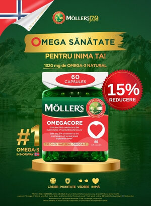 Promotie cu 15% reducere la Mollers
