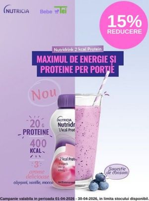 Promotie cu 15% reducere la Nutridrink 
