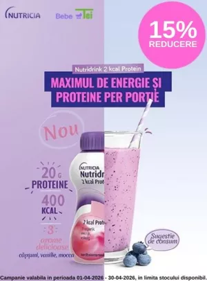 Promotie cu 15% reducere la Nutridrink 