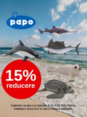 Promotie cu 15% reducere la Papo