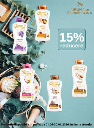 Promotie cu 15% reducere la Spuma Di Sciampagna