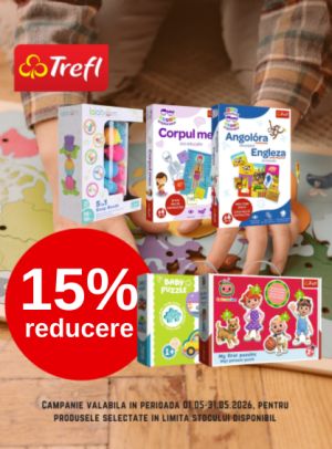 Promotie cu 15% reducere la Trefl
