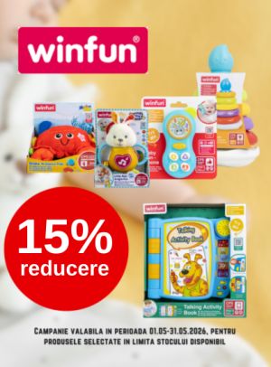 Promotie cu 15% reducere la Winfun