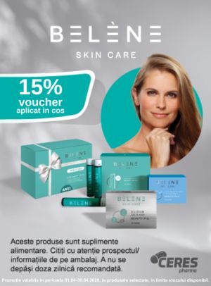 Promotie cu 15% voucher aplicat in cos la Belene