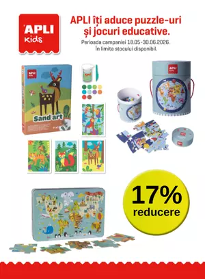 Promotie cu 17% reducere la Apli Kids - Ziua Copilului