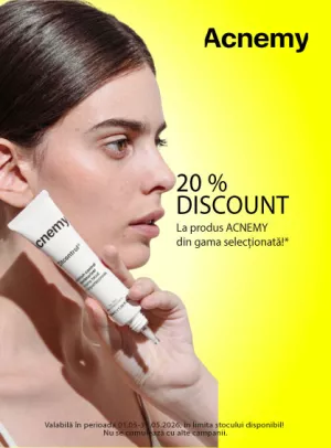 Promotie cu 20% reducere la Acnemy